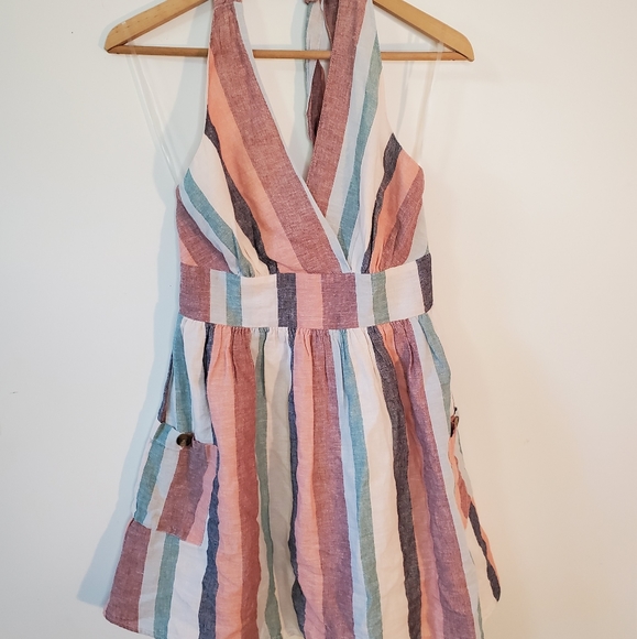 American Eagle Outfitters Dresses & Skirts - American Eagle Linen Halter Sundress